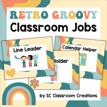 Groovy Boho Classroom Jobs Editable by Shayna Vohs