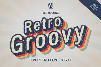 Preview of Retro Groovy Font