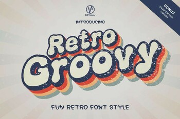 Preview of Retro Groovy Font
