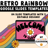 Retro Rainbow Google Slides Templates