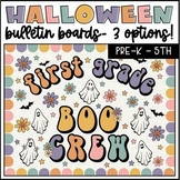 Retro Groovy Halloween Bulletin Board | Retro Ghost Bullet