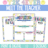 Retro Groovy Meet the Teacher Templates & Newsletters
