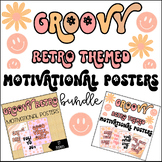 Retro Groovy Motivational Posters Bundle for Classroom Dec