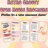 Retro Groovy Open House Brochure - EDITABLE