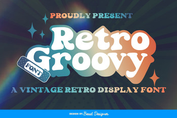 Retro Groovy Script Font | Vintage Funky Font by Beast Designer | TPT