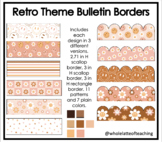 Retro Groovy Smiley Aesthetic Bulletin Board Borders/Printable