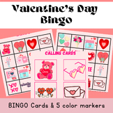 Retro/Groovy Valentine's Day Bingo Game, Calling Cards, & 