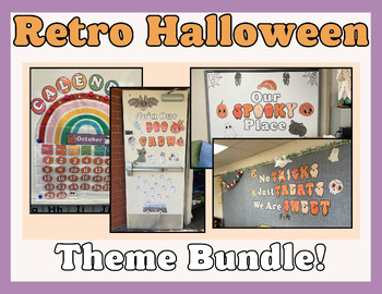 Preview of Retro Halloween Decor Theme Bundle
