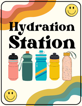 Preview of Retro Hydration Station Sign