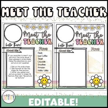 Retro Meet the Teacher by Confetti and Creativity | TPT