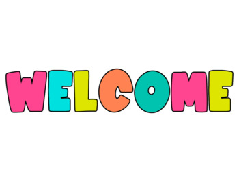 Retro Neon Welcome Sign || FREEBIE by Eagerly Elementary Music | TPT