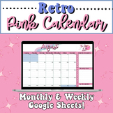 Retro Pink Digital Planner (Google Sheets)