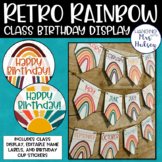 Retro Rainbow Birthday Display