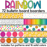 Retro Rainbow Bulletin Board Boarders