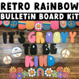 Retro Rainbow Bulletin Board Kit or Door Decor | Retro Cla