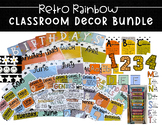 Retro Rainbow Classroom Decor Bundle