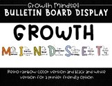 Retro Rainbow Growth Mindset Bulletin Board Display