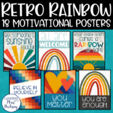 Retro Rainbow Motivational Posters