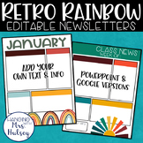 Retro Rainbow Newsletter Templates