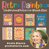 Retro Rainbow Spanish Inspirational Posters