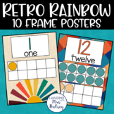 Retro Rainbow Ten Frame Posters