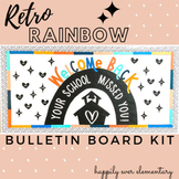 Retro Rainbow Welcome Bulletin Board Kit