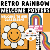 Retro Rainbow Welcome to Our Classroom Posters | Retro Cla