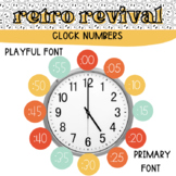 Retro Revival Clock Numbers