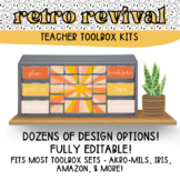 Retro Revival EDITABLE Teacher Toolbox Kit