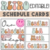 Retro Schedule Cards / Retro Visual Schedule / Retro Daily