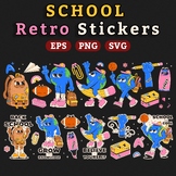 Retro School Stickers - Back To School - Motivational Slog