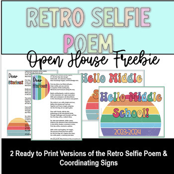 Preview of Retro Selfie Poem: Open House