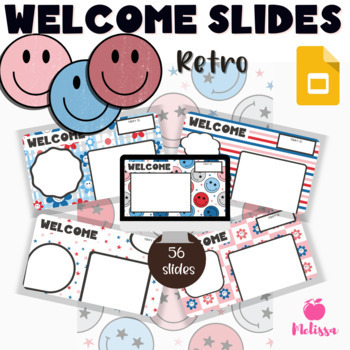 Preview of Retro Smiley Face Welcome Slides | Google Slides Templates