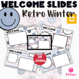 Retro Smiley Face Welcome Slides | Winter Slides Templates 