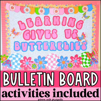 Preview of Retro Spring Bulletin Board and Spring Student Activities