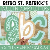 Retro St. Patrick's Day Bulletin Board Letters, A-Z, Punct
