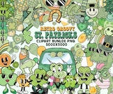 Retro St. Patrick’s Day Clipart Bundle, St Patrick’s Day P