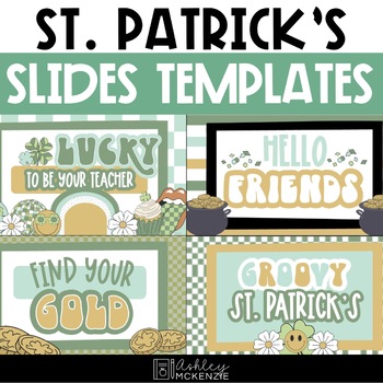 Preview of Retro St. Patrick's Day Slides Templates | Retro Decor | for Google Slides ™