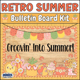 Retro Summer Bulletin Board Kit Groovy Beach Era Classroom