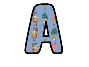Preview of Retro Summer Bulletin Board Letters, Alphabet Posters,  Classroom Décor #226