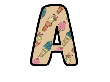 Preview of Retro Summer Bulletin Board Letters, Alphabet Posters,  Classroom Décor #259