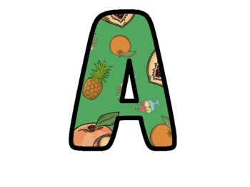 Preview of Retro Summer Bulletin Board Letters, Alphabet Posters,  Classroom Décor #284