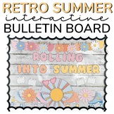 Here Comes the Sun Bulletin Board - Retro Summer Bulletin Board