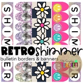 Retro Swifitie Shimmer Disco Bulletin Board Borders and Ba