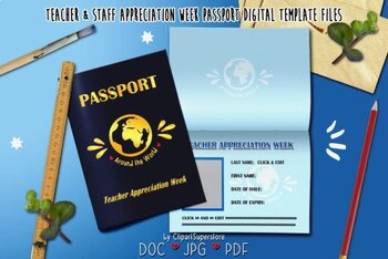 Preview of Retro Teacher SVG Bundle, Teacher SVG, Teach Staff Appreciation Week Passport
