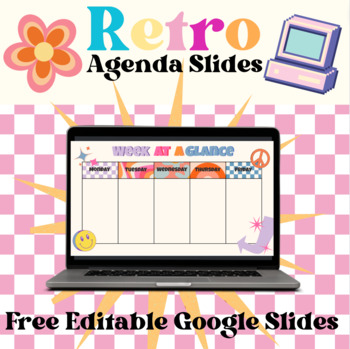 Preview of Retro Themed Agenda Slides