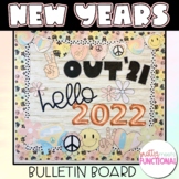 Retro Themed Bulletin Board for New Years 2023