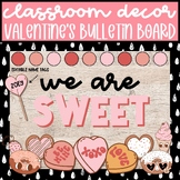 Retro Valentine's Day Bulletin Board and February Door Dec