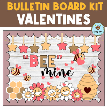 Retro Valentines Bulletin Board/ Bee Mine Valentines Bulletin Board ...