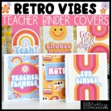 Retro Vibes Decor | Teacher Planner Binder Covers & Spines